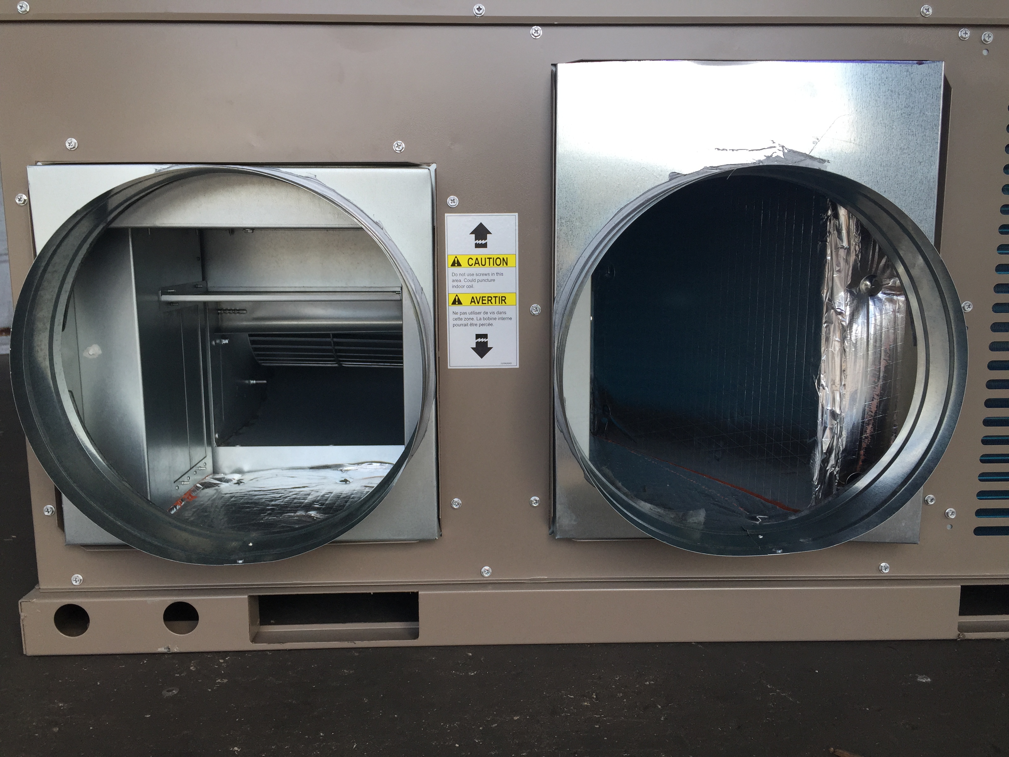 Square to Round Adapters for All DiamondAir Heat Pump Package Units